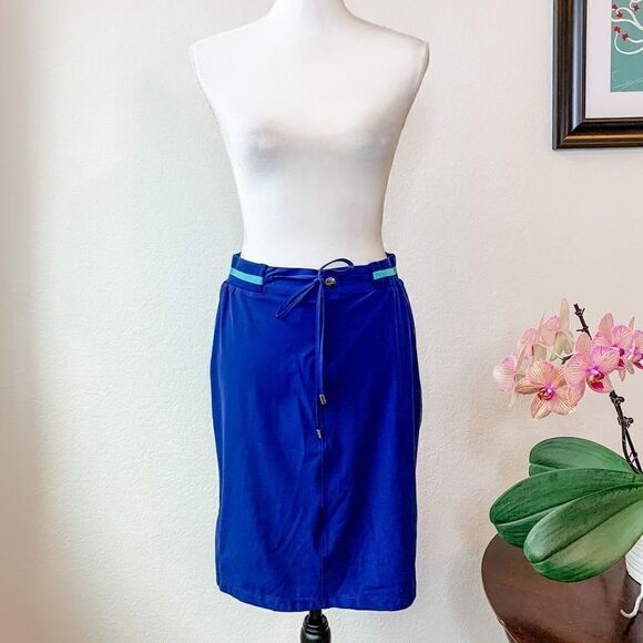 🍋 EsQualo • Sporty Blue Skirt - Picture 1 of 13